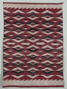 Diamond Network Style Rug, c. 1890-1900. Creator: Unknown.