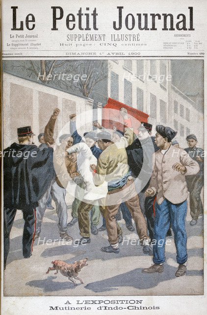 Indochinese unrest, Exposition Universelle, Paris, 1900. Artist: Oswaldo Tofani