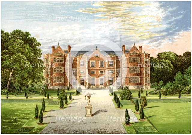 Burton Agnes Hall, Worcestershire, home of Baronet Boynton, c1880. Artist: Unknown