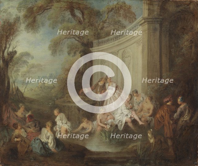 A Company Bather in a Park.