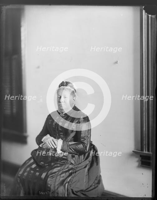 Portrait of Mary Helen Churchill Baird, 1880s. Creator: United States National Museum Photographic Laboratory.