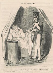 Oui, chère amie, jaloux tant que tu voudras!..., 19th century. Creator: Honore Daumier.