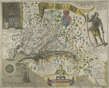 Map of Virginia, 1618.  Creator: Theodor de Bry.