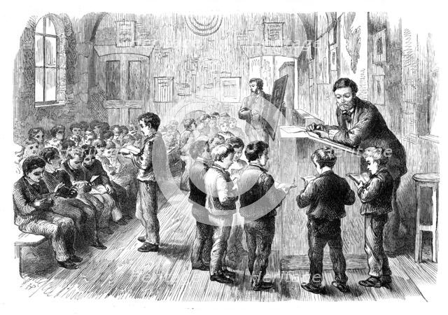 New school-room, Boys' Home, Regent's Park-Road, 1870. Creator: Unknown.