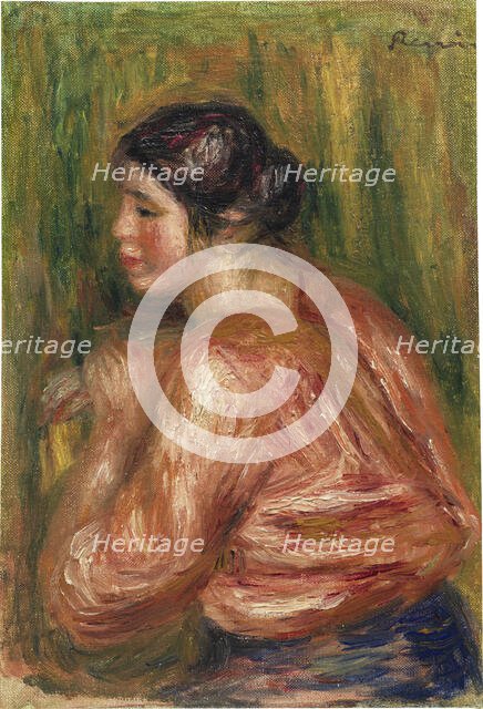 Young woman brune assise, 1916. Creator: Renoir, Pierre Auguste (1841-1919).
