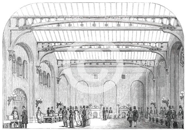 Interior of the New Corn Exchange, Nottingham, 1850. Creator: Unknown.