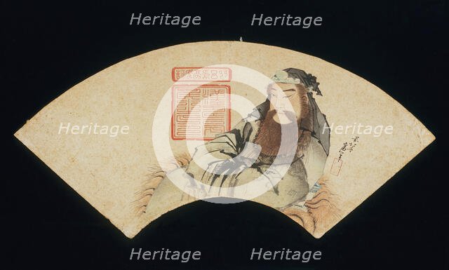 The Chinese God of War (image 2 of 2), 19th century. Creator: Hokusai.