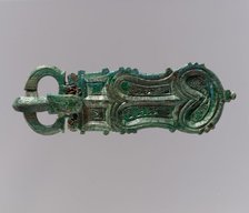 Lyre-Shaped Belt Buckle, Hispano-Visigothic, 600-700. Creator: Unknown.
