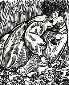 'The Poems of Ronsard. Original Woodcut', 1902, (1923). Artist: Lucien Pissarro.