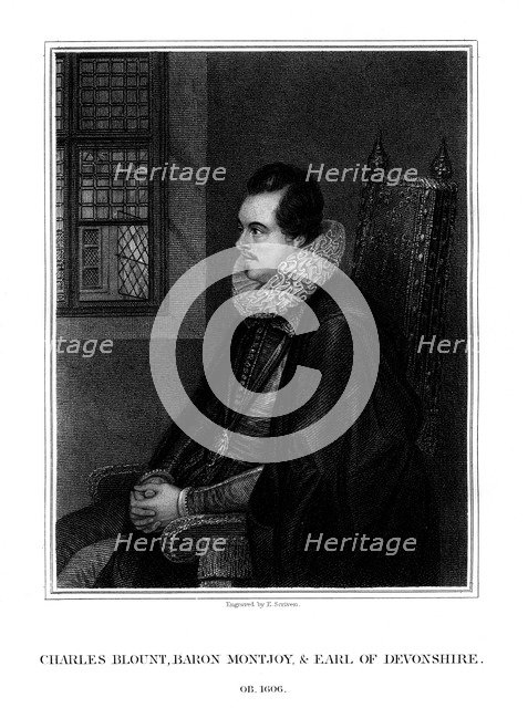 Charles Blount, 1st Earl of Devon, English courtier and soldier, (1827).Artist: E Scriven