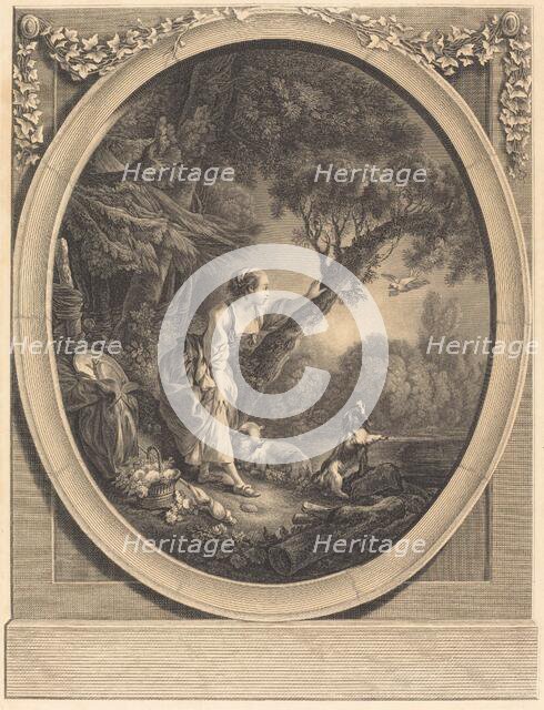 L'Arrivée du Courrier. Creator: Jacques Firmin Beauvarlet.