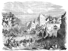 The Inundation at Lyons - sketched by Gustave Dore, 1856.  Creator: Gustave Doré.