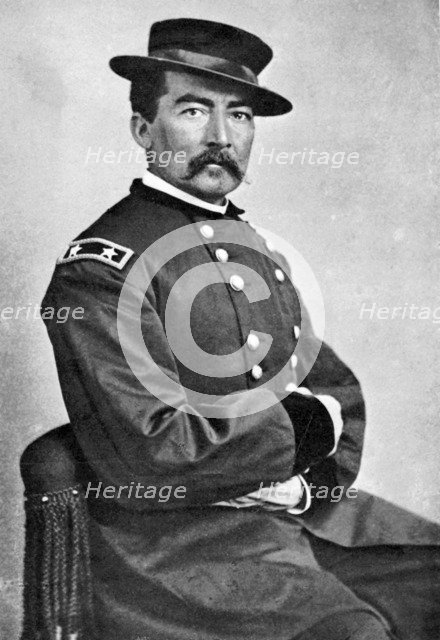 Philip Henry Sheridan, American soldier, c1860s. Artist: Matthew Brady
