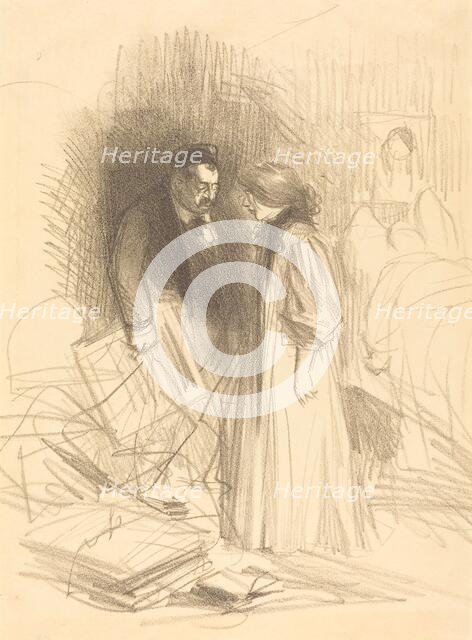 I don't dare take them down...it would hurt him too much., c. 1892. Creator: Jean Louis Forain.