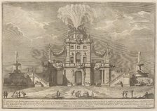 A Royal Hunt Casino in the Countryside, for the "Chinea" Festival, 1755. Creator: Giuseppe Vasi.