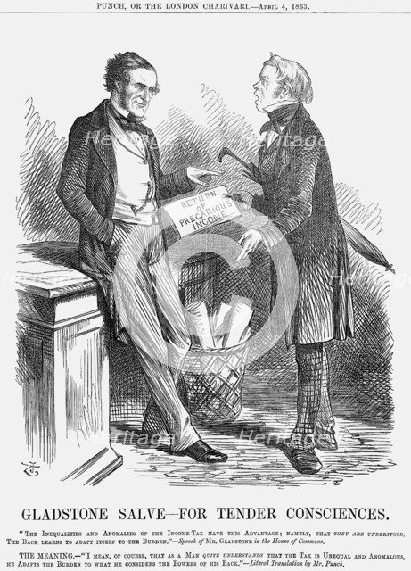 'Gladstone Salve - For Tender Consciences', 1863. Artist: John Tenniel