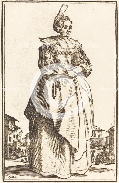 Noble Woman with a Small Hat. Creator: Unknown.