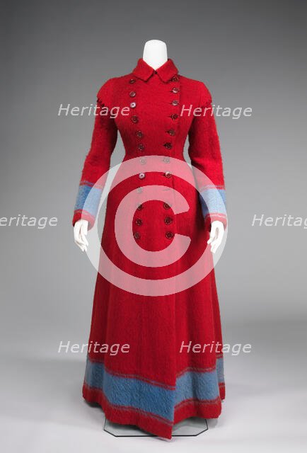 Dressing gown, probably European, 1885-90. Creator: Unknown.