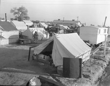Section of Kern migrant camp, California, 1936. Creator: Dorothea Lange.