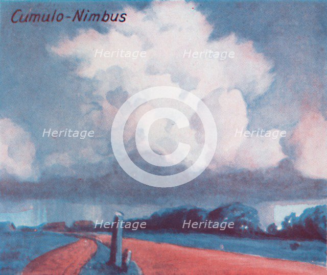 'Cumulo-Nimbus - A Dozen of the Principal Cloud Forms In The Sky', 1935. Artist: Unknown.