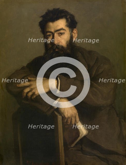 Portrait of a Man, 1875. Creator: Edouard Agneessens.