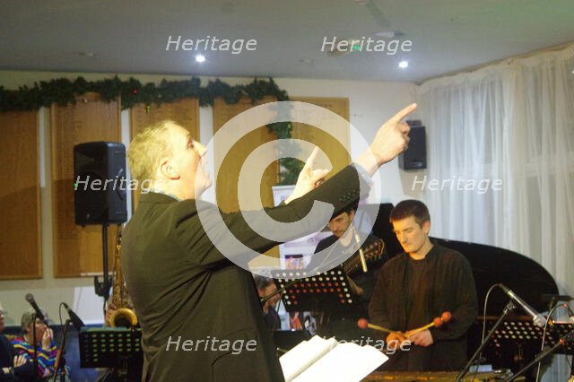 Nick Smart, Stan Sulzmann’s Neon Orchestra, Watermill Jazz Club, Dorking, Surrey, Nov 2023. Creator: Brian O'Connor.