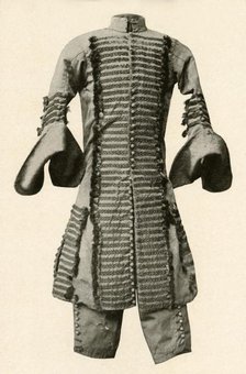'Coat and breeches of silk trimmed with fancy braid', c1680, (1937). Creator: Unknown.