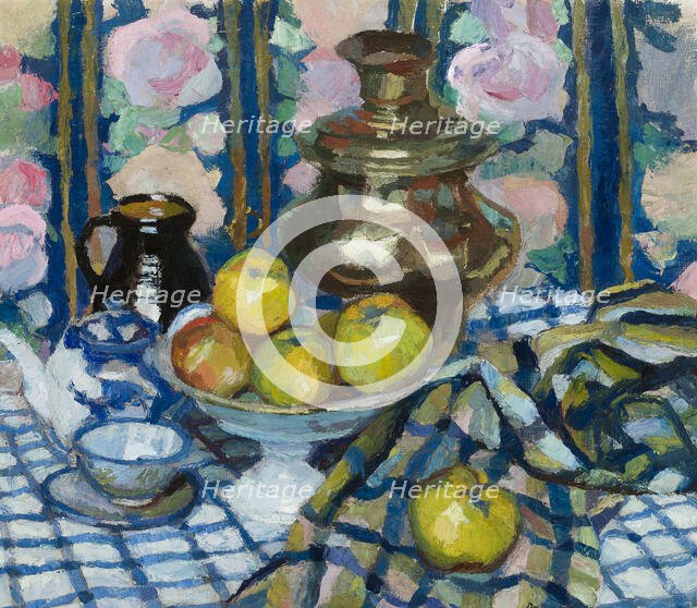 Still Life with a Samovar, 1929. Creator: Stanislaus Kamocki.