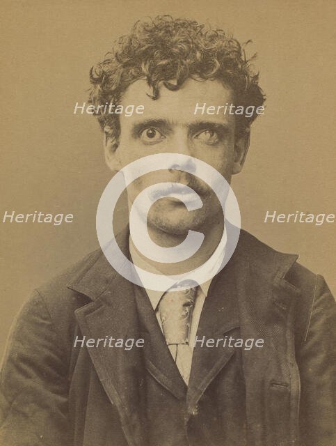 Robillard. Guillaume, Joseph. 24 ans, né le 17/11/68 à Vaucresson. Fondeur en cuivre. Anar..., 1894. Creator: Alphonse Bertillon.