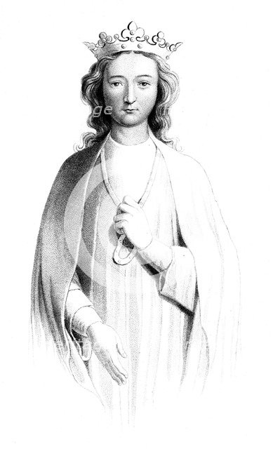Eleanor of Castile (1241-1290), 1851.Artist: Henry Colburn