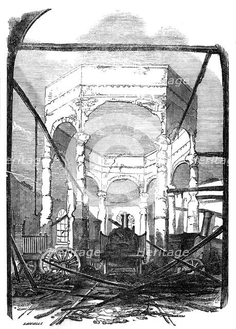 Ruins of the Octagon Building, 1844. Creator: Ebenezer Landells.