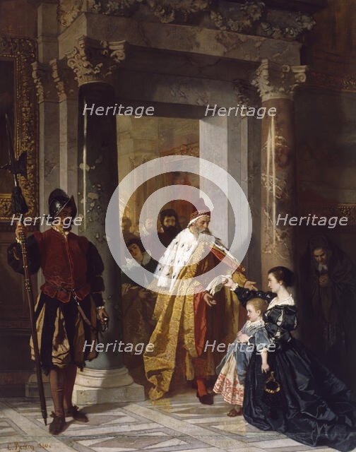 The Petition to the Doge, 1860. Creator: Carl Ludwig Friedrich Becker.