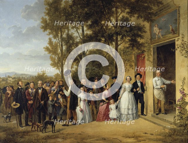 'A Wedding in the 'Coeur Volant' Chapel in Marly about 1850' (19th century). Artist: Anon