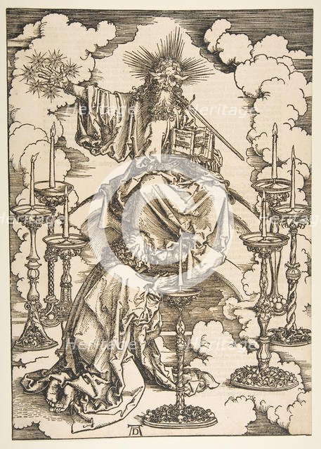 Saint John Beholding the Seven Golden Candlesticks, from The Apocalypse.n.d. Creator: Albrecht Durer.