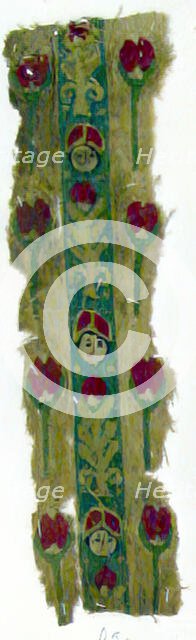 Textile Fragment, Coptic, 5th century. Creator: Unknown.