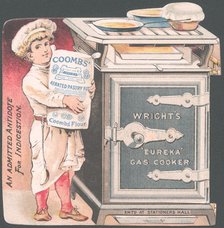 Coombs / Wrights Pastry flour, 1890s. Artist: Unknown