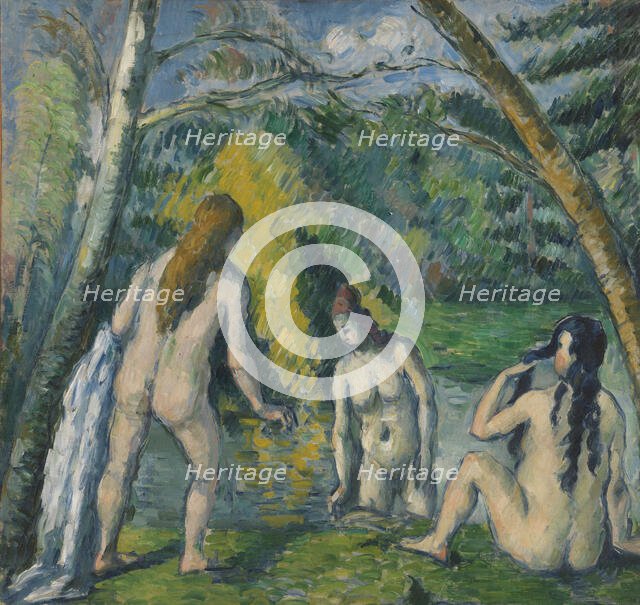 Trois baigneuses, between 1879 and 1882. Creator: Paul Cezanne.