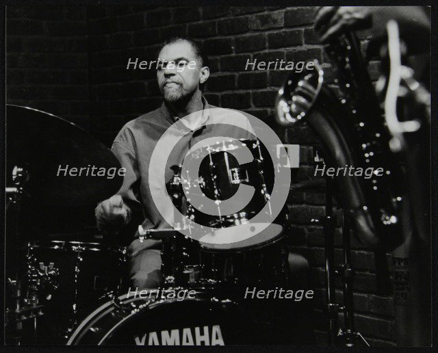 Drummer Derek Gale playing at The Fairway, Welwyn Garden City, Hertfordshire, 31 October 1999. Artist: Denis Williams