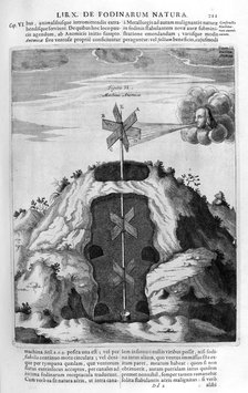 Wind pump, 1678. Artist: Athanasius Kircher