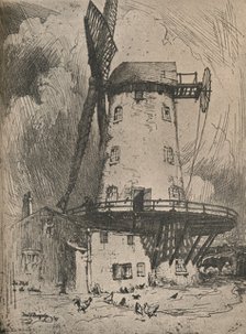 'The Mill in the Wirral', c1900. Artist: Frederick Vango Burridge.