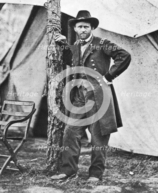 Ulysses S Grant (1822-1885), American soldier and statesman, c1860s. Artist: Unknown