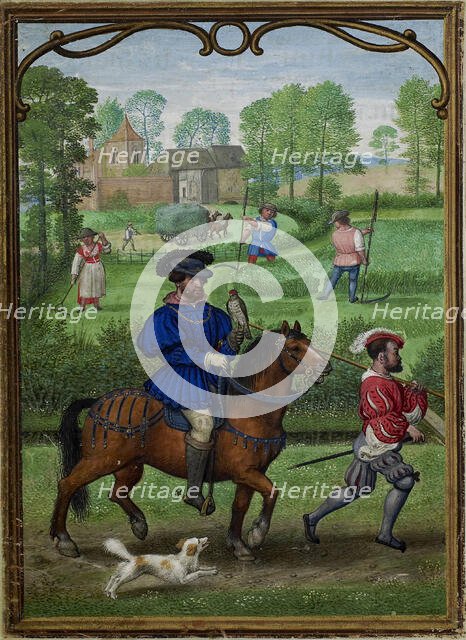 The Hours of Hennessy (Hours of Notre-Dame). Labors of the Months: July, c1530. Creator: Bening, Simon, (Workshop) (ca 1483-1561).