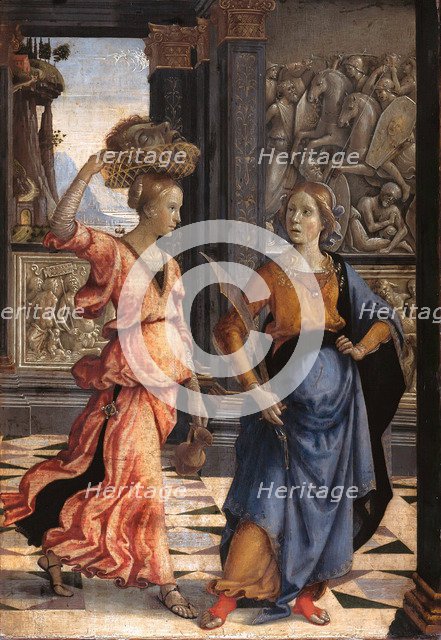 Judith with her maidservant, 1489. Artist: Ghirlandaio, Domenico (1449–1494)