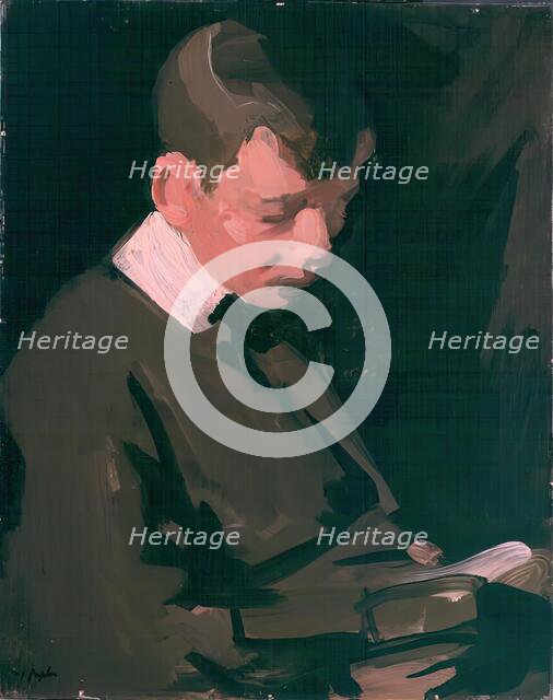 Boy Reading, c1903. Creator: Samuel John Peploe.