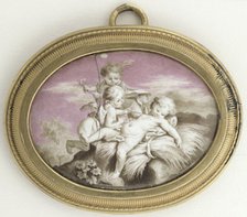 Three amorins playing, c18th century. Creator: Unknown.