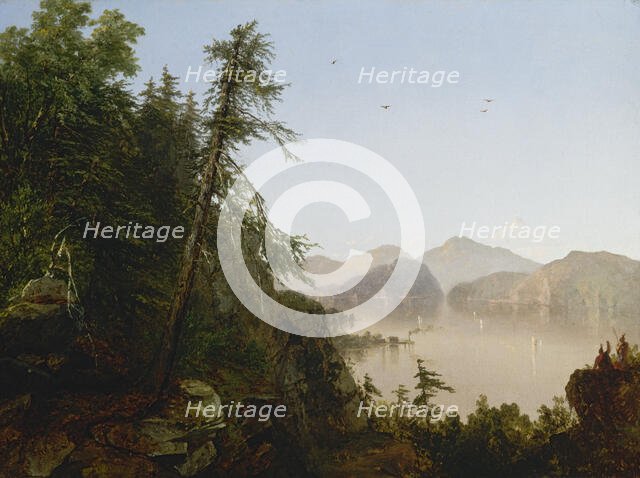 Along the Hudson, 1852. Creator: John Frederick Kensett.