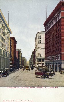 Washington Avenue, St Louis, Missouri, USA, 1910. Artist: Unknown