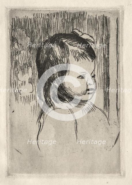 Buste denfant, tourné à droite. Creator: Pierre-Auguste Renoir (French, 1841-1919).