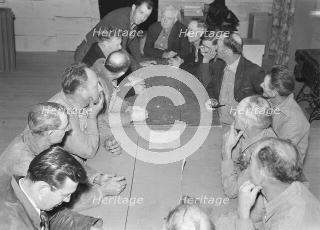 FSA camp for migratory agriculture workers, Farmersville, California, 1939. Creator: Dorothea Lange.