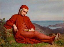 Dante in exile, c. 1861. Creator: Petarlini (Peterlin), Domenico (1822-1897/98).